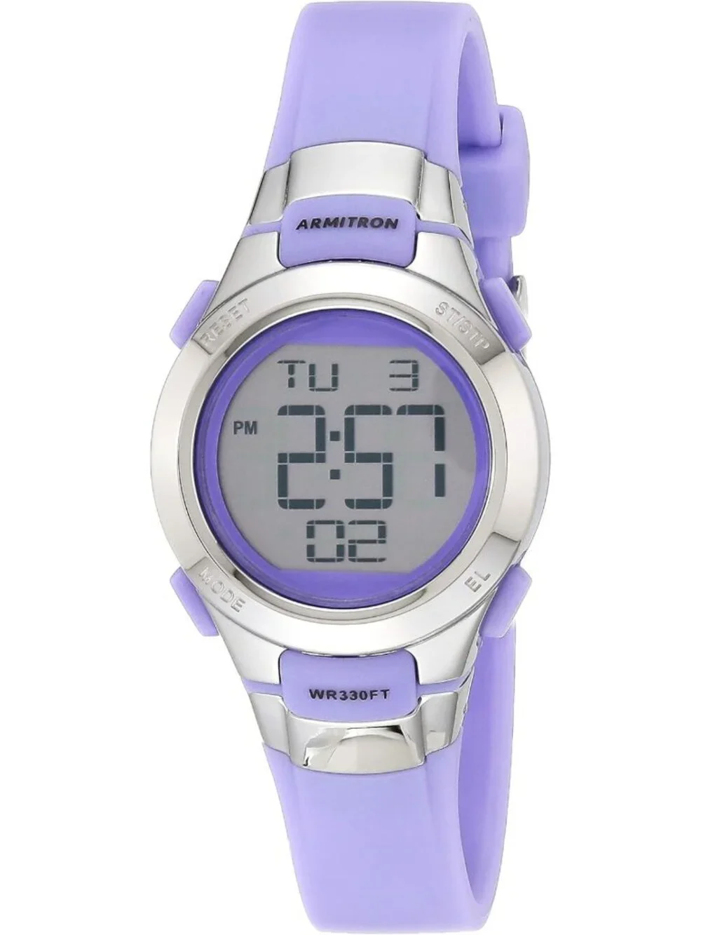 Sporty Women's Digital Chronograph Watch with Resin Strap - Stylish & Durable